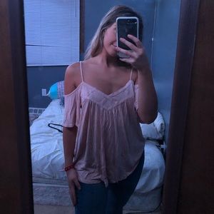 Off the shoulder Flowey shirt